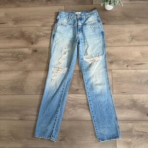 CLOSED Light Blue Distressed Women's Straight Leg Jeans Size 25